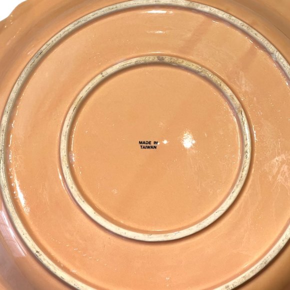 RARE: Vtg BETTY CROCKER Peach-Colored Pumpkin PIE PLATE Dish Recipe Taiwan 11" - Picture 13 of 15